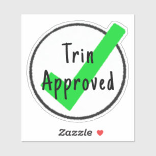 Pegatina aprobado por el personalizado