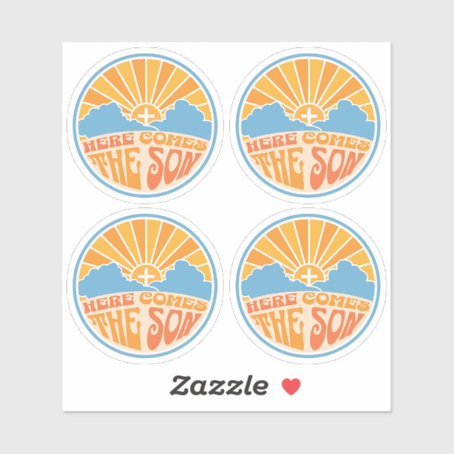 Pegatina Aquí Viene El Hijo De Dios (Jesús) (Hoja)