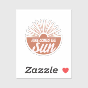 Pegatina Aquí viene el sol