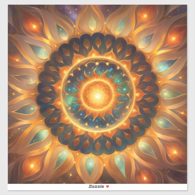 Pegatina Aquí viene el sol (Hoja)