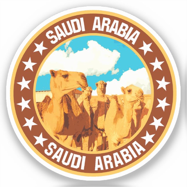 Pegatina Arabia Saudita (Anverso)