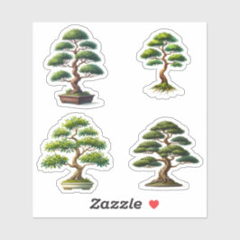 Pegatina árbol bonsái