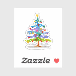 Pegatina Árbol colorido