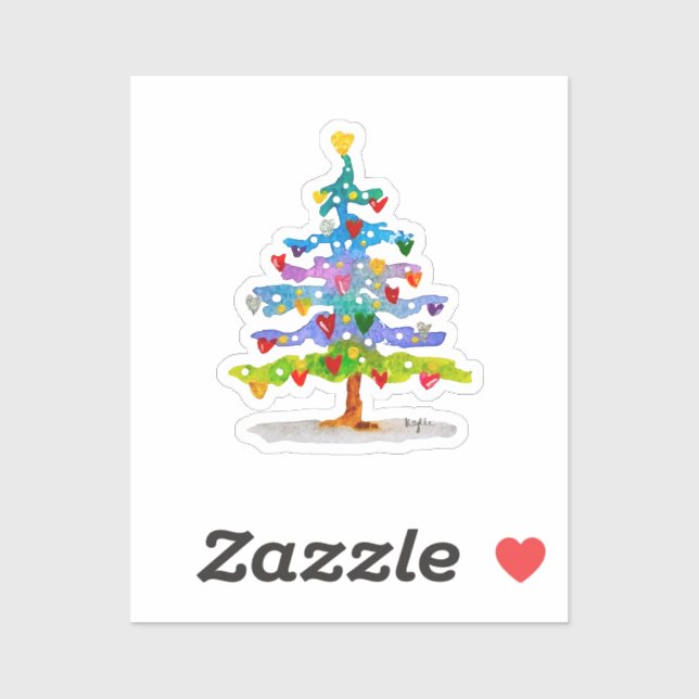 Pegatina Árbol colorido (Hoja)