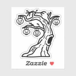 Pegatina Árbol con linterna colgante