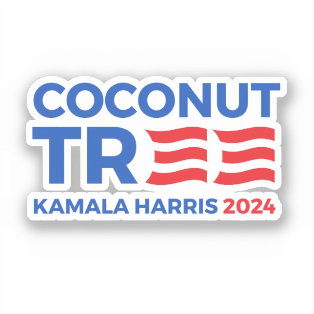 Pegatina Árbol de coco 2024 (Anverso)