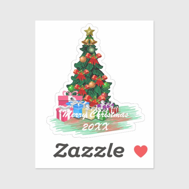 Pegatina Árbol de Navidad (Hoja)
