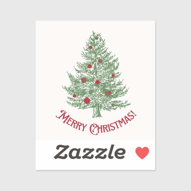 Pegatina Árbol de navidad (Hoja)