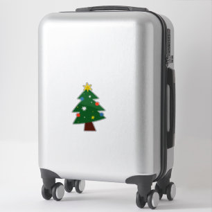 Pegatina Árbol de Navidad adornado