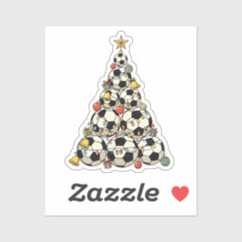 Pegatina Árbol de Navidad de Fútbol