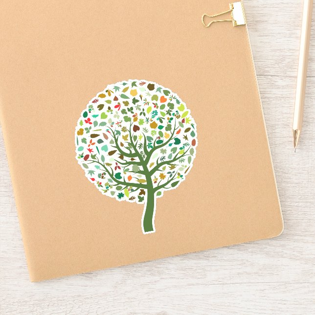 Pegatina Árbol de vida lindo (Cuaderno)