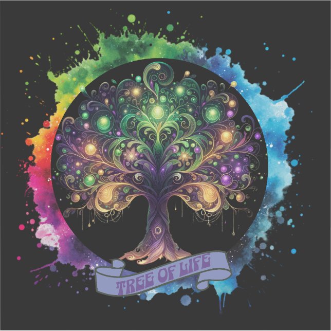 Pegatina Árbol de vida v2 (Anverso)