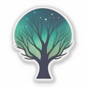 Pegatina Árbol iluminado de tranquilidad
