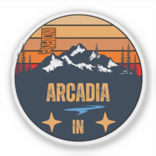 Pegatina Arcadia, Indiana