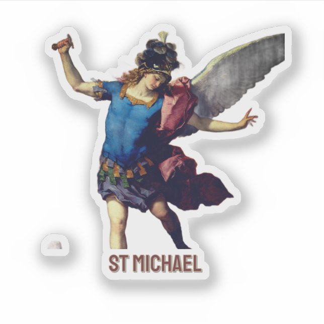 Pegatina Arcángel Miguel (Anverso)