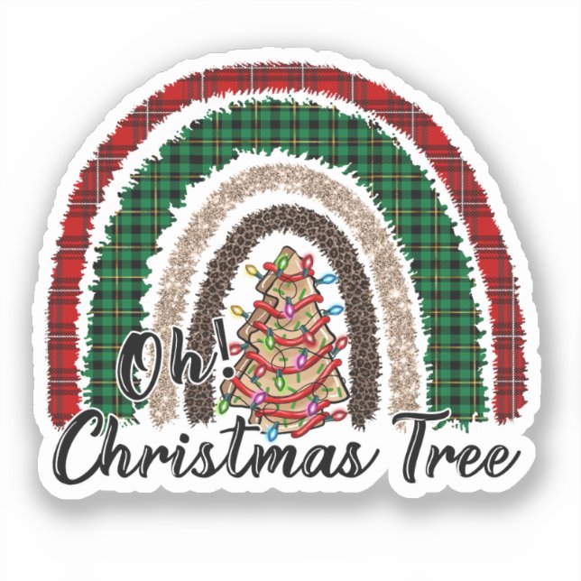 Pegatina Arcoiris de impresión de búfalo y leopardo (2) (Anverso)