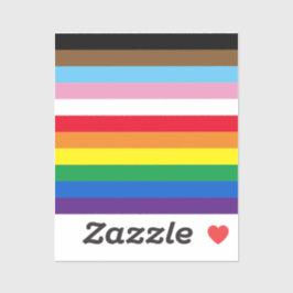 Pegatina Arcoiris de Lgbtq 11 franjas incluida bandera del 