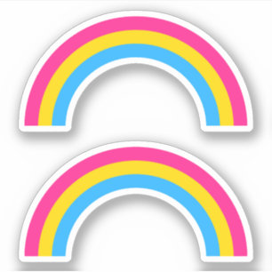 Pegatina Arcoiris del Orgullo Panorámico