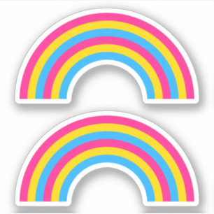 Pegatina Arcoiris del Orgullo Panorámico