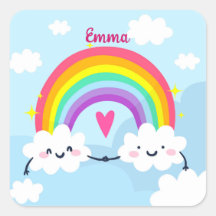 Pegatina arcoiris Personalizado