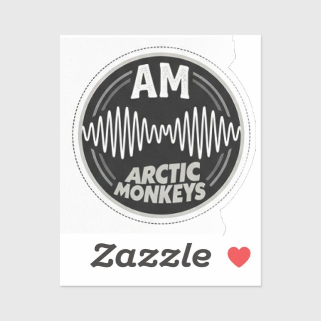 Pegatina Arctic Monkeys AM Soundwave Texture Patches (Hoja)