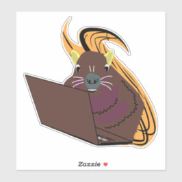 Pegatina ardilla traviesa #102