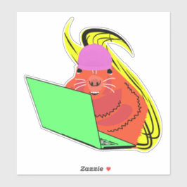 Pegatina ardilla traviesa #106