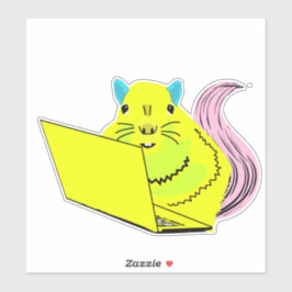 Pegatina ardilla traviesa #111