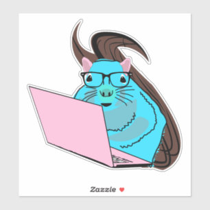 Pegatina ardilla traviesa #137