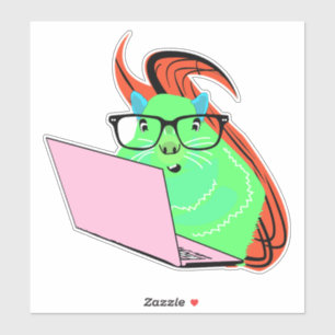 Pegatina ardilla traviesa #163