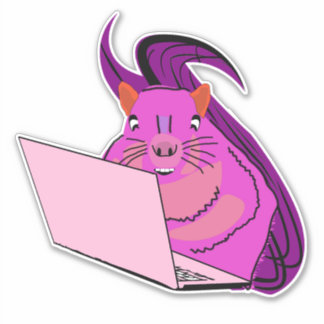 Pegatina ardilla traviesa #190