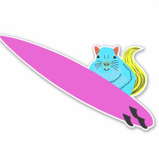 Pegatina ardilla traviesa #204 (Anverso)