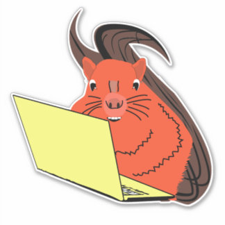 Pegatina ardilla traviesa #209