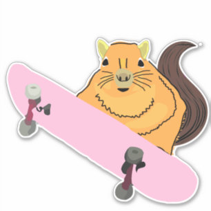 Pegatina ardilla traviesa #223