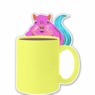 Pegatina ardilla traviesa #279