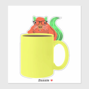 Pegatina ardilla traviesa #340