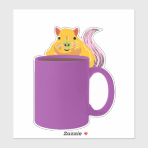 Pegatina ardilla traviesa #411