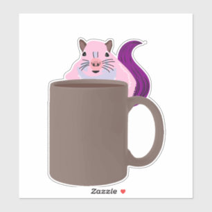 Pegatina ardilla traviesa #456