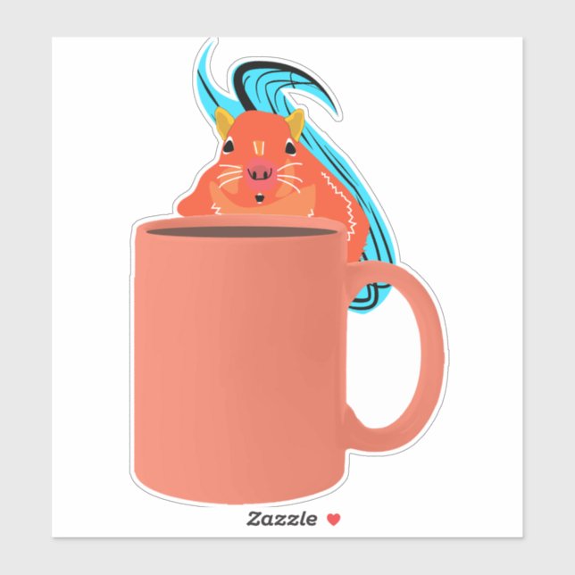 Pegatina Ardilla traviesa #485 (Hoja)