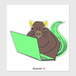 Pegatina ardilla traviesa #64