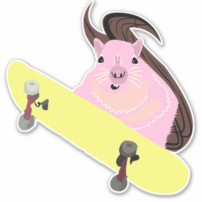 Pegatina ardilla traviesa #77 (Anverso)