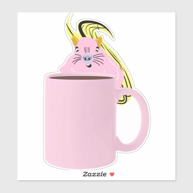 Pegatina ardilla traviesa #843 (Hoja)