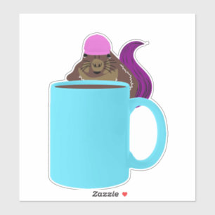 Pegatina ardilla traviesa #853