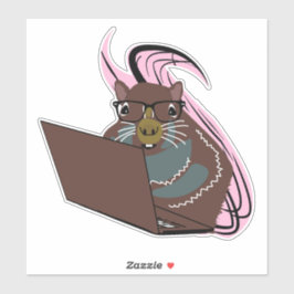 Pegatina ardilla traviesa #90