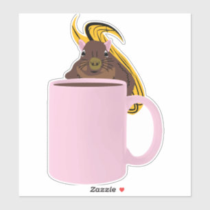 Pegatina ardilla traviesa #929