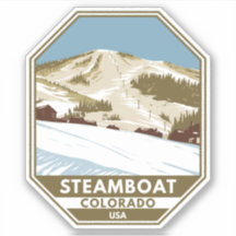 Área de esquiar Steamboat Ski Winter Colorado