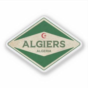Pegatina Argelia Vintage