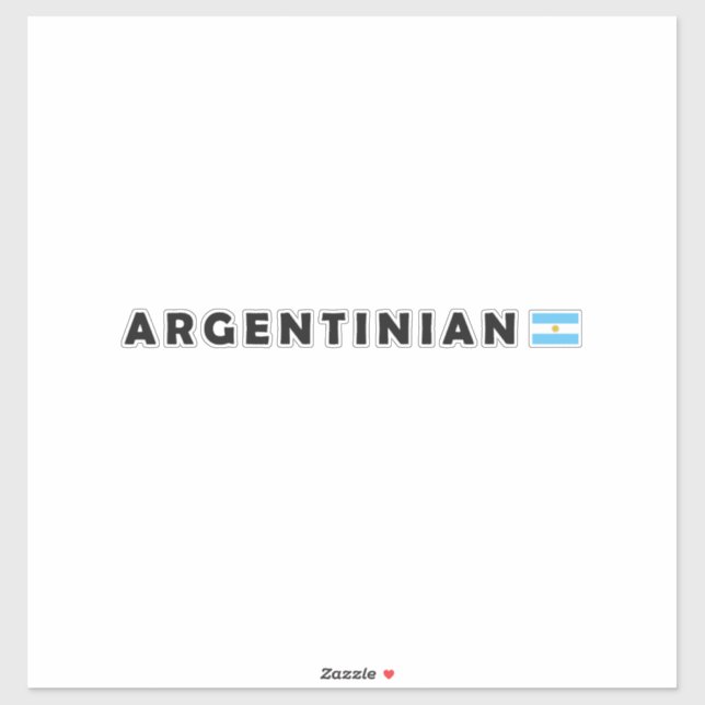 Pegatina Argentina, soy argentino (Hoja)