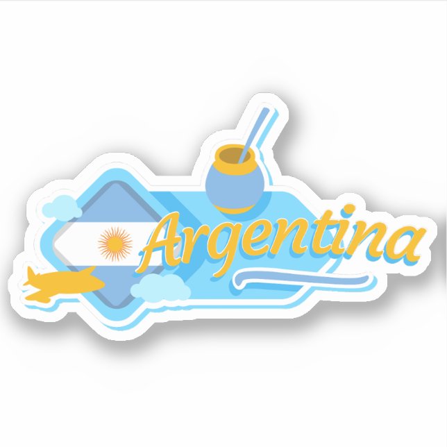 Pegatina Argentina Travel Vinyl (Anverso)
