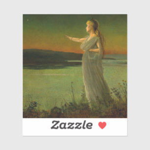 Pegatina Ariadna en Naxos John Atkinson Grimshaw 